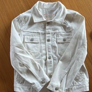 Marc by Marc Jacobs Alexa white distressed cotton jean jacket size medium